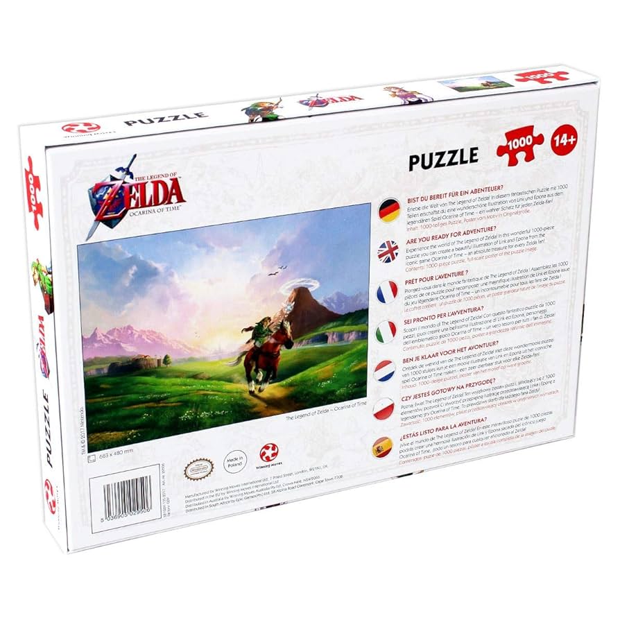 ジグソーパズル ZELDA OCARINA OF TIME Zelda Nintendo Ocarina of Time Puzzle (1000 Pieces) : Amazon